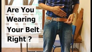 2 Tips to Wear Your Belt Right [upl. by Acinad]