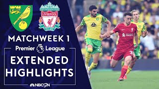 Norwich City v Liverpool  PREMIER LEAGUE HIGHLIGHTS  8142021  NBC Sports [upl. by Azzil]