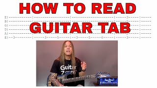 How to Read Guitar Tabs  The Basics  Steve Stine Beginner Guitar Lessons [upl. by Akisey233]