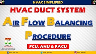 HVAC Training  Duct Air Balancing Calculation [upl. by Tipton695]