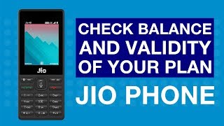 JioCare  How to Check Balance and Validity of your Plan on Jio Phone Hindi  Reliance Jio [upl. by Maleen759]