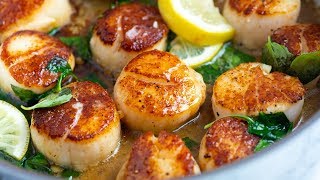 Perfect Seared Scallops Recipe [upl. by Rasecoiluj]