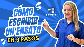 Redacta un Ensayo en 3 sencillos pasos [upl. by Xavier]