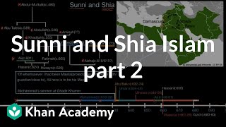 Sunni and Shia Islam part 2  World History  Khan Academy [upl. by Wendell261]