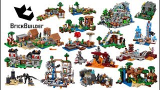 All Lego Minecraft sets compilation  Lego Speed Build for Collectors [upl. by Bascomb]