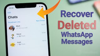 How to Recover Deleted WhatsApp Messages on iPhone [upl. by Zoie]