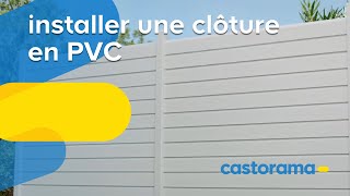 Comment installer une clôture en PVC Goodhome  Castorama [upl. by Aimahs]