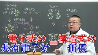 【高校化学基礎】物質の構成⑧ 電子式・構造式 [upl. by Nevak]