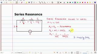 What is Series Resonance [upl. by Ivan]