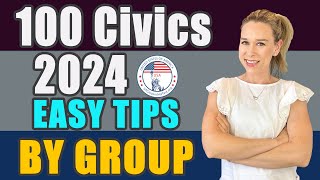 2024 US Citizenship Official USCIS 100 Civics Questions 2008 version BY GROUP [upl. by Marcile583]