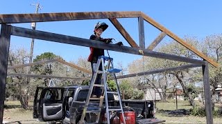 How to Build a Metal Carport  DIY Part 1 [upl. by Ahsiekar]