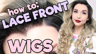 HOW TO LACE FRONT WIGS  Alexas Wig Series 6 [upl. by Nennahs]