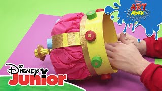 Art Attack Bastelclip 85 Königliche Krone  Disney Junior [upl. by Corene]