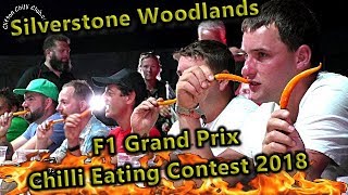 Chili Eating Contest Silverstone Woodlands F1 Grand Prix Weekend July 2018 [upl. by Nnylyahs990]