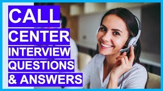 CALL CENTER Interview Questions amp Answers How to PASS a Call Centre Interview [upl. by Neerod]