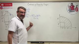 Statics Lesson 38  Intro Centroids by Composite Shapes Table Method [upl. by Karlotta]