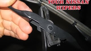 HOW TO CHANGE YOUR NISSAN WINDSHIELD WIPER [upl. by Thrift]