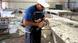 Polishing Step 5 Granite Fabrication Process [upl. by Dryden]