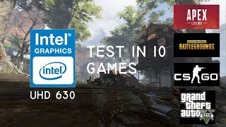 Intel UHD Graphics 630 Test in 10 Games [upl. by Isadora347]