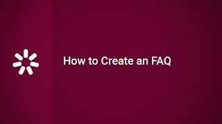 How to Create an FAQ [upl. by Ynnal]