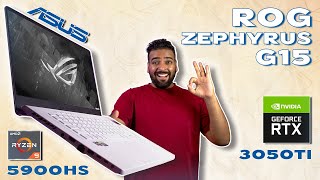 ASUS Zephyrus G15 Review  Ryzen 9 5900HS  RTX 3050Ti [upl. by Ashatan984]