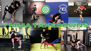 7 MMA Takedown Techniques [upl. by Streeto]