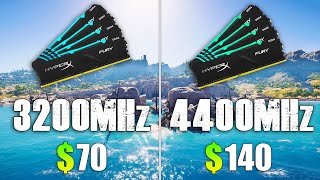 3200MHz vs 4400MHz RAM Test in 9 Games [upl. by Llerol]