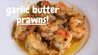 Garlic Butter Prawns  Quick amp Simple 5 Minute Recipe  Keto  Low Carb [upl. by Selrac]