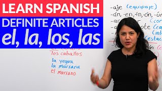 Choose the correct gender in Spanish el amp la  ALL you need to know about articles in Spanish [upl. by Imuyam]