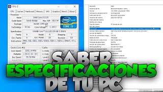 COMO SABER LAS ESPECIFICACIONES DE MI PC  VER COMPONENTES DE MI PC CON O SIN PROGRAMAS 2021 [upl. by Retepnhoj]