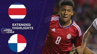 Costa Rica vs Panama Extended Highlights  CONCACAF Nations League  CBS Sports [upl. by Anale]