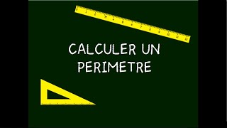 Calculer le périmètre dune figure [upl. by Averat]