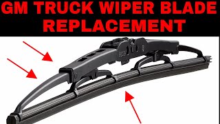 How To Replace Wiper Blades 19992007 GMC And Chevy Trucks [upl. by Tallulah]