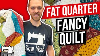 Fat Quarter Fancy Quilt  Beginner Tutorial [upl. by Drislane172]