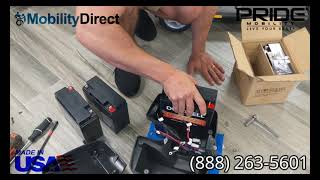 🔋GO GO Mobility Scooter Battery Replacement Tutorial 12 Volt 18 AH SLA [upl. by Anilek]