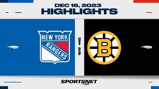 NHL Highlights  Rangers vs Bruins  December 16 2023 [upl. by Zora]