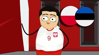 POLSKA  ESTONIA  BARAŻE 2024  EURO 2024 [upl. by Goda987]