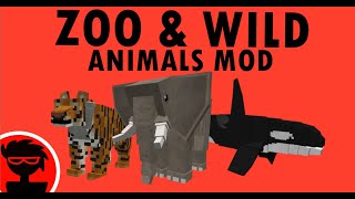 Minecraft Mods  Zoo amp Wild Animals RebuiltZAWA [upl. by Cykana]