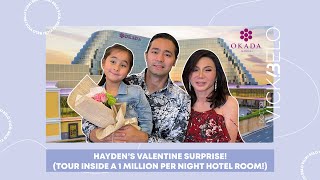 HAYDEN’S VALENTINE SURPRISE TOUR INSIDE A 1 MILLION PER NIGHT HOTEL ROOM   Vicki Belo [upl. by Asoral273]