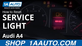 How to Reset Service Light 0409 Audi A4 [upl. by Edee932]