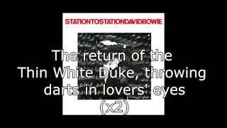 Station to Station  David Bowie  Lyrics [upl. by Otilegna323]