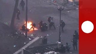 Unseen footage Snipers fire at Maidan protesters during Kiev riots [upl. by Sausa743]