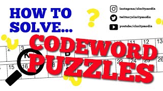 How to Solve Codeword Puzzles [upl. by Ahsemit14]