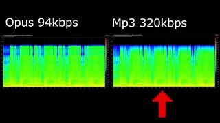 Opus vs Mp3 comparison [upl. by Nnaycart]