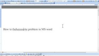 How to fix overwrite problem in Microsoft word [upl. by Seldan]