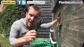 HOW TO CHANGE A FAULTY OUTSIDE TAP  Plumbing Tips [upl. by Nerrot953]