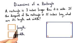 Dimensions of a Rectangle  Visualizing Algebra [upl. by Linet]