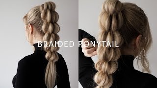 HOW TO BANANA BUSHEL BRAID ❤️ Unique Braided Ponytail [upl. by Yannodrahc54]