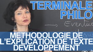 Méthodologie de lexplication de texte  développement  Philosophie  Terminale  Les Bons Profs [upl. by Pammy]