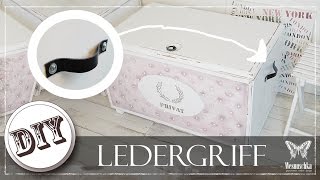 DIY  LEDERGRIFF selber machen  UPCYCLING [upl. by Mattah]